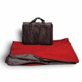 Kd Bufe 50 x 60 in. Fleece Nylon Picnic Throw Blanket, Red KD2801666